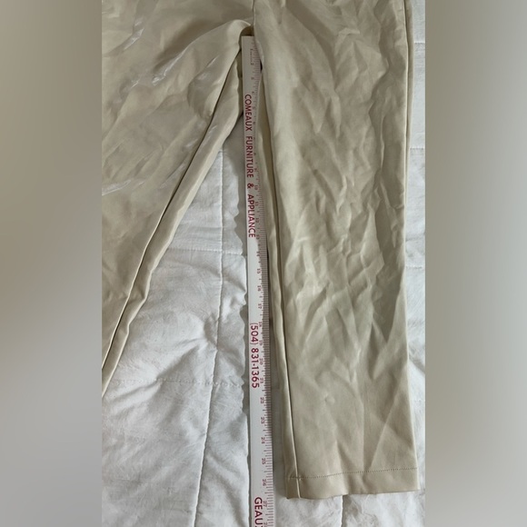 Bagatelle‎ Faux Leather Cream Pull On Paper Bag Pants Size Small - Picture 9 of 10